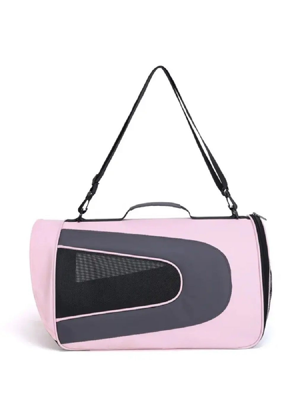 Сумка переноска для кошек собак с вентиляцией ковриком подстилкой ремнем для переноски 45x25x26 см (477686-Prob) Розовая Unbranded (299049789)