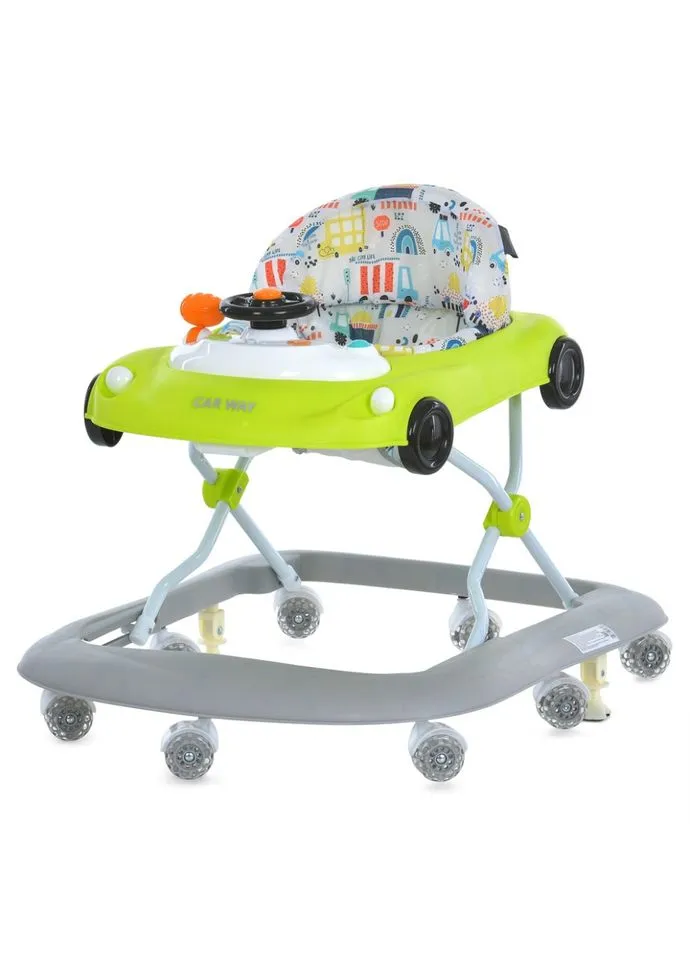 Дитячі ходунки Car way ME 1216 Green-Gray, музика, світло El Camino (396299986)