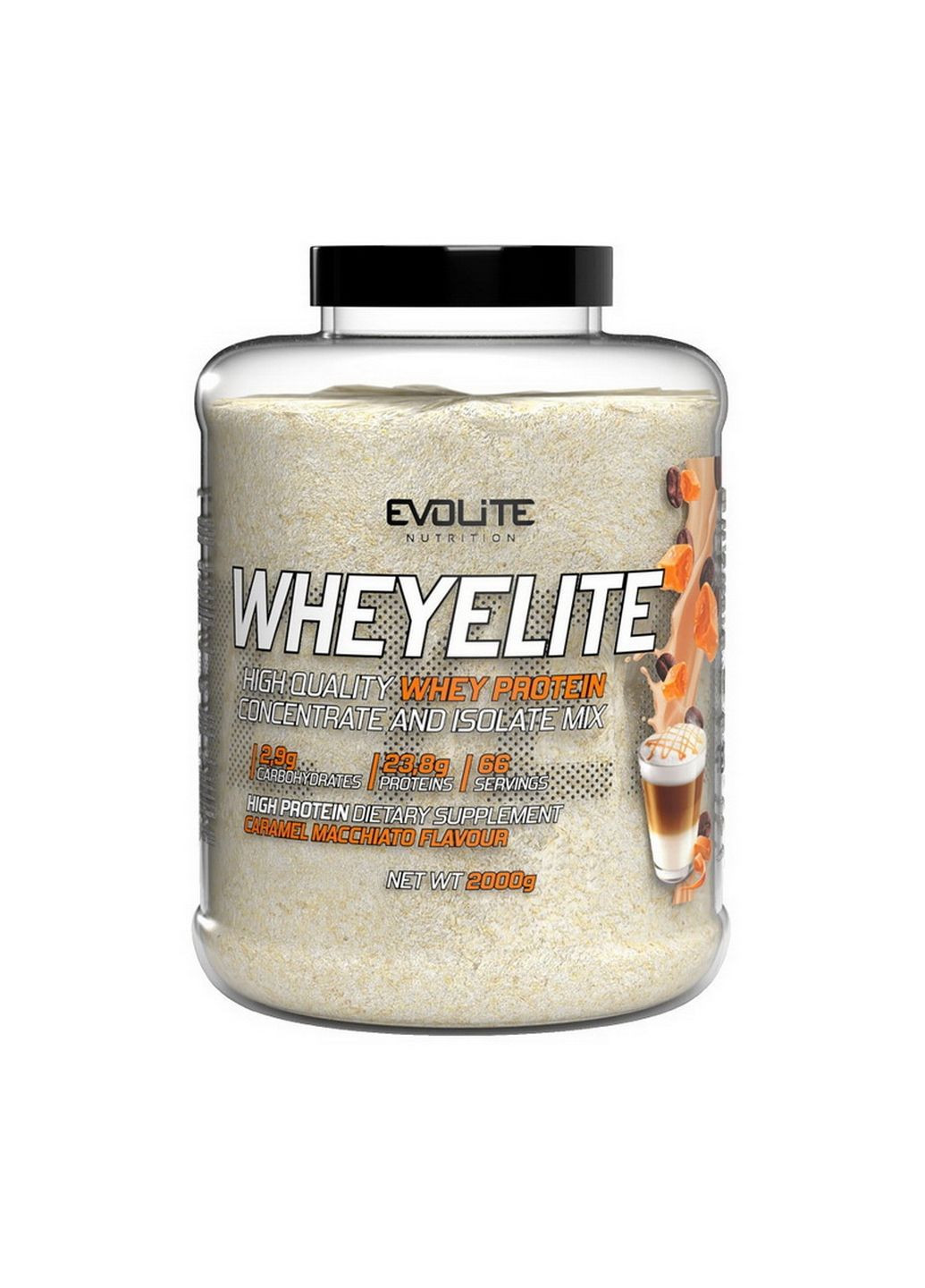 Протеин Whey Elite (2 kg, caramel macchiato) Evolite Nutrition (296618253)