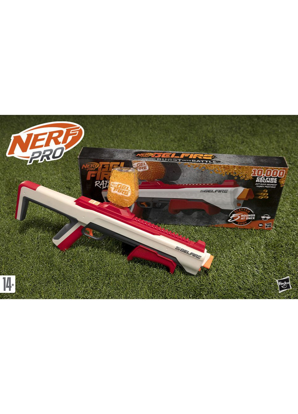 Бластер NERF Gelfire Raid Blaster Дробовик Нерф О Гельфайре Рейд шарики орбизы Оригинал Hasbro (365251445)