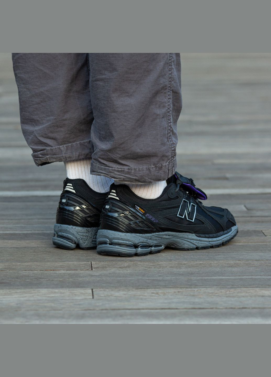 Чорні Осінні кросівки чоловічі new balance 1906r cordura pocket black \ нью беланс 1906 кордура чорні No Brand