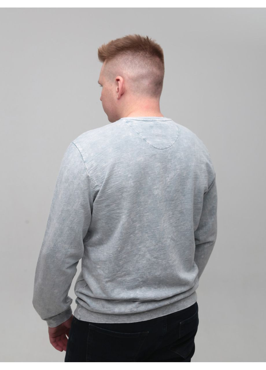 Светло-серый свитшот мужской светло-серый с манжетом Bagarda варенка (358932505)