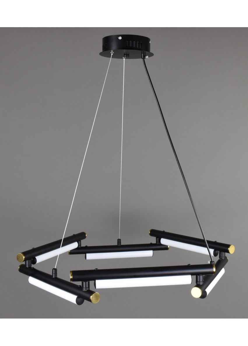 Люстра світлодіодна підвісна LED світильник для квартири на стелю лед 28280 Чорний 30-120х60х60 см. Sunnysky (365680465)