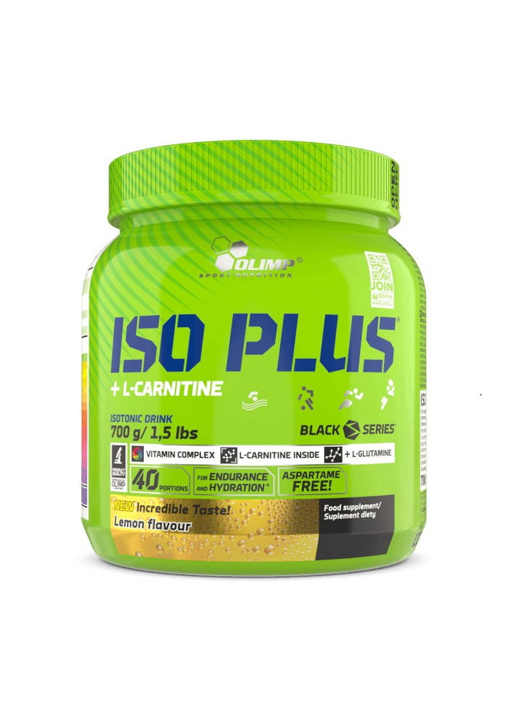 Изотоник Iso Plus, 700 грамм Лимон Olimp (294928322)