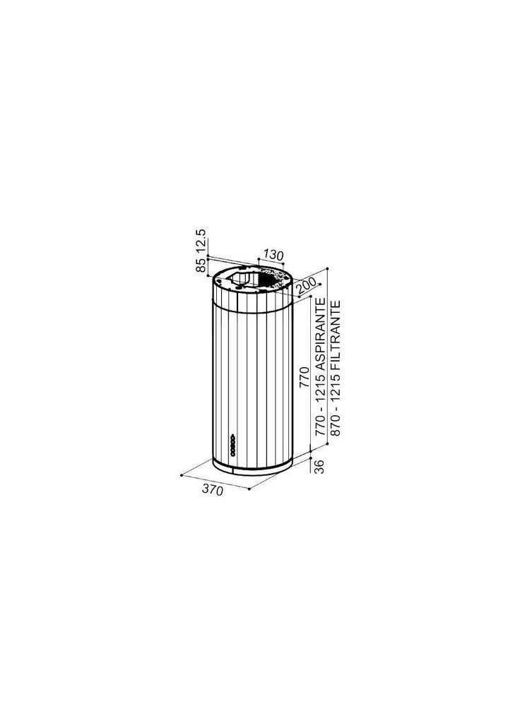 Вытяжка кухонная (m452462) Faber Corinthia Isola Ev8+ Wh Matt/Ts A37 (369019492)
