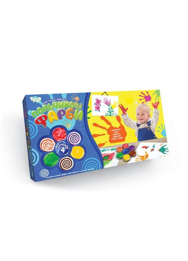 Детские пальчиковые краски моя первая творческая 6785dt, 4 цвета Danko Toys (363201572)
