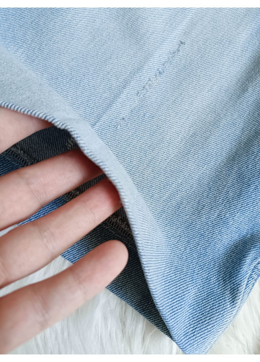 Джинсовые шорты trf со средней посадкой Zara (351851144)