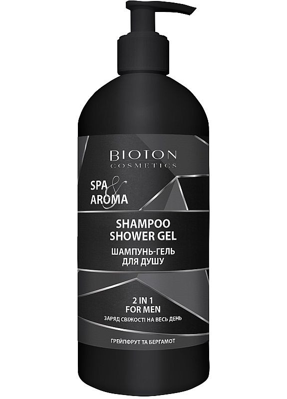 Мужской шампунь-гель для душа 2в1 Spa & Aroma Men Shampoo Shower Gel 750ml (2-947306) BIOTON COSMETICS (369794533)
