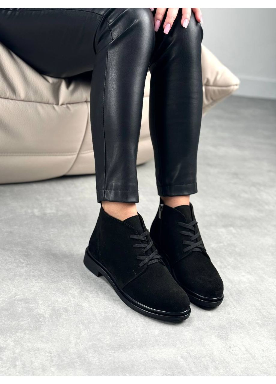 Осенние натуральные женские ботинки No Brand из натуральной замши