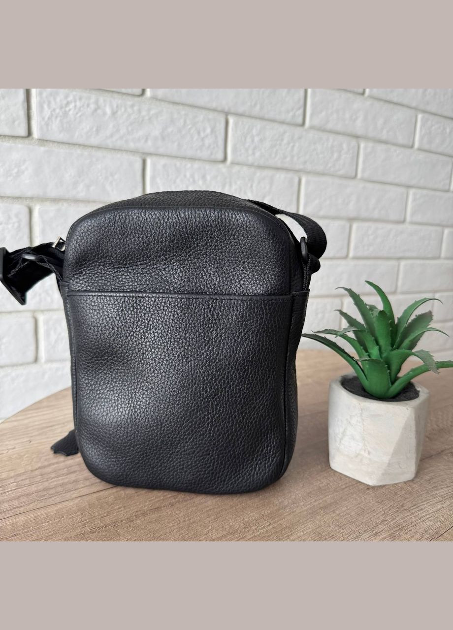 Чоловіча шкіряна сумка планшетка ARM барсетка на плече натуральна шкіра чорна Turkey (335057481)