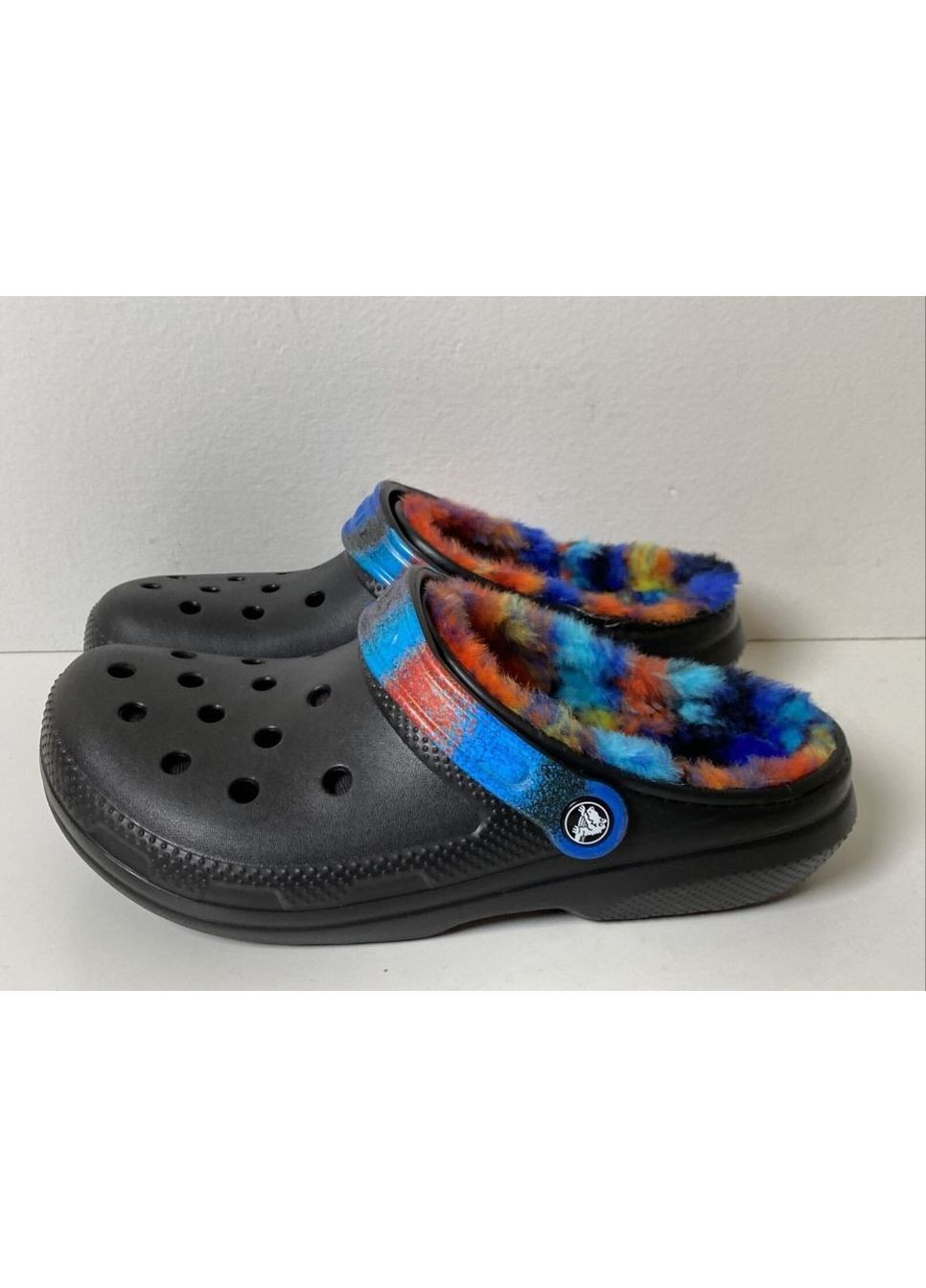 Женские кроксы утепленные Синие Classic Clogs Navy Crocs Lined (349732027)