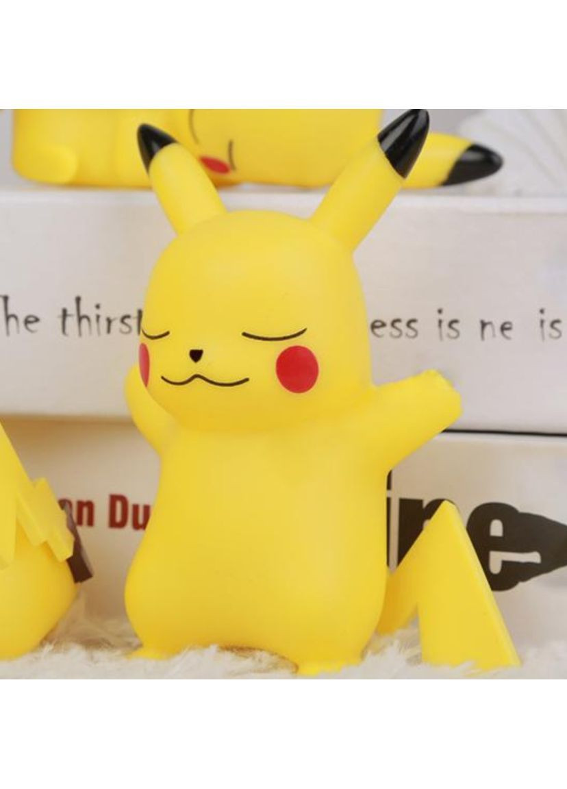 Ночник детский Пикачу 10 см желтый LED, прикроватный светильник для детей 7-12 лет и старше No Brand (364191284)