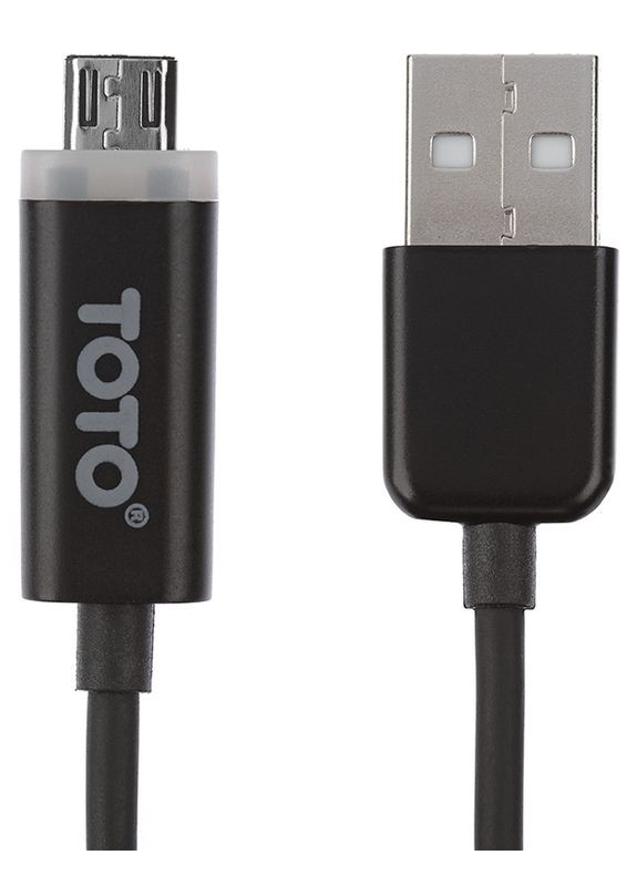 Кабель TKG-12 LED lighting USB cable II microUSB 1m Black Toto (301467783)