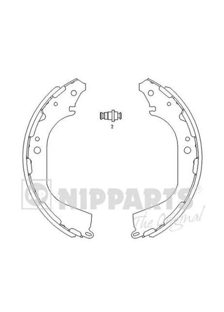 Гальмівні колодки Nipparts (364835268)