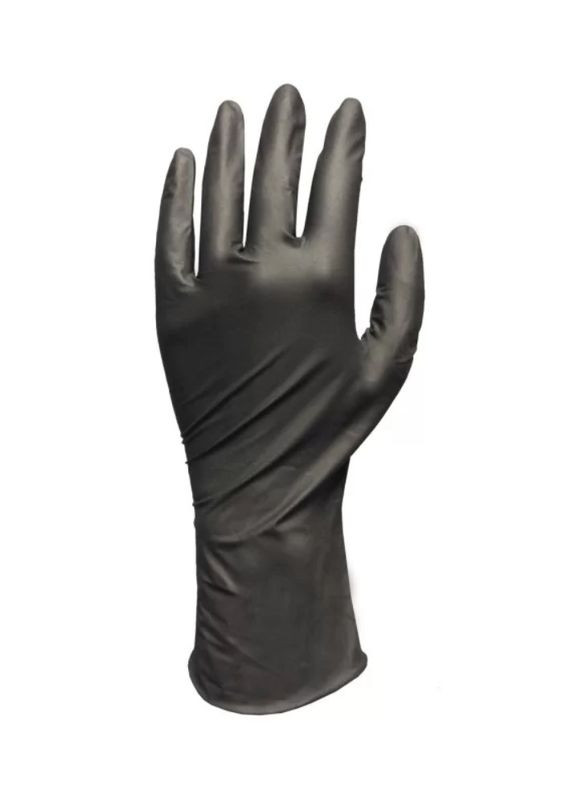 Медицинские перчатки SAVE U (XS/6, 100 шт) черные нитриловые смотровые нестерильные (24246) No Brand (317755518)