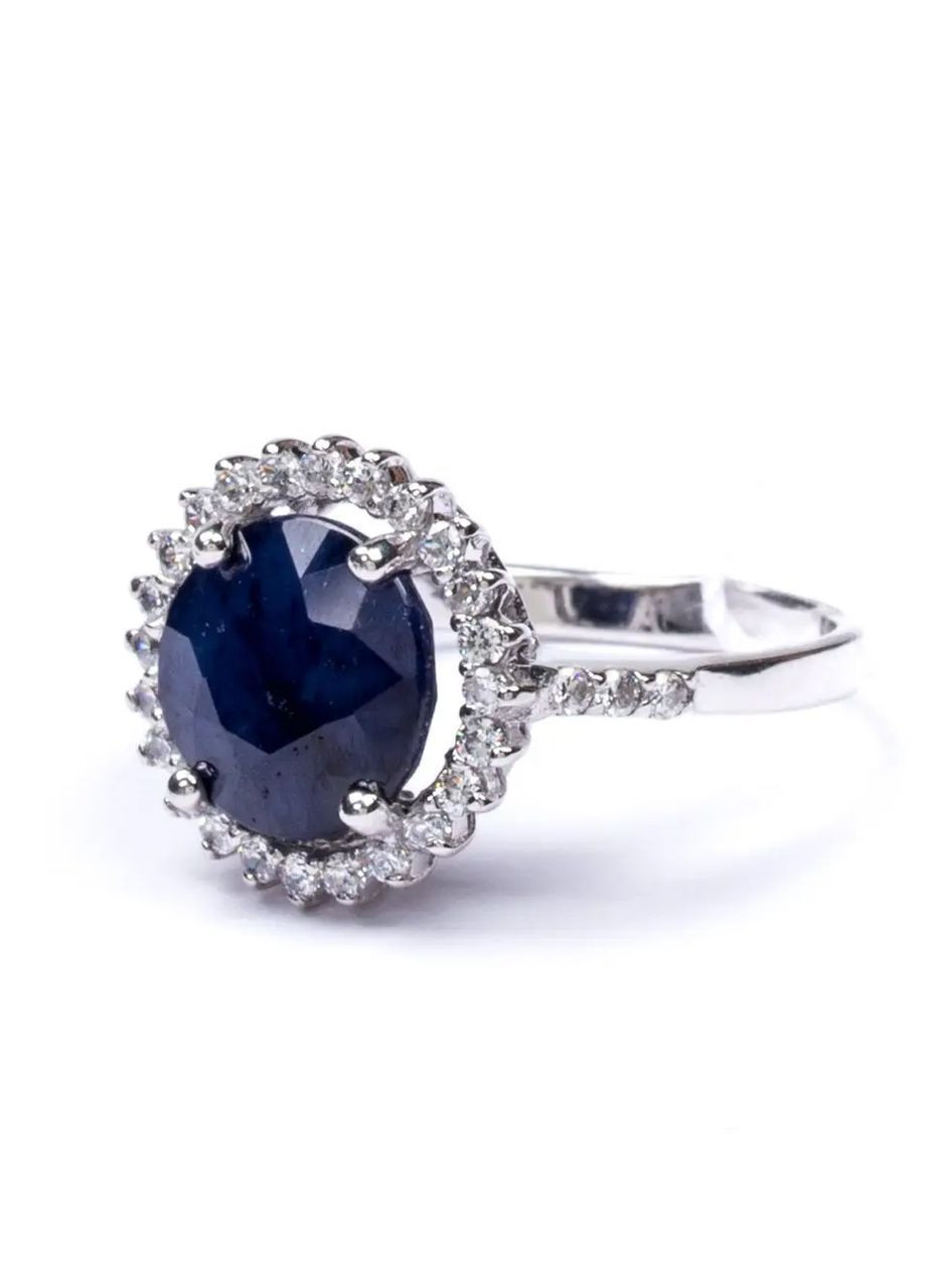 Каблучка срібна з сапфіром Т-4050 Shatlen Каблучка (362947404)