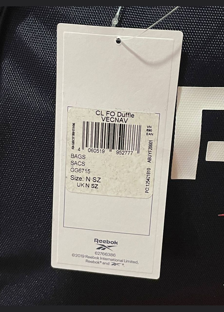 Спортивна сумка в зал Reebok CL FO Duffle Bag VECNAV (316702047)