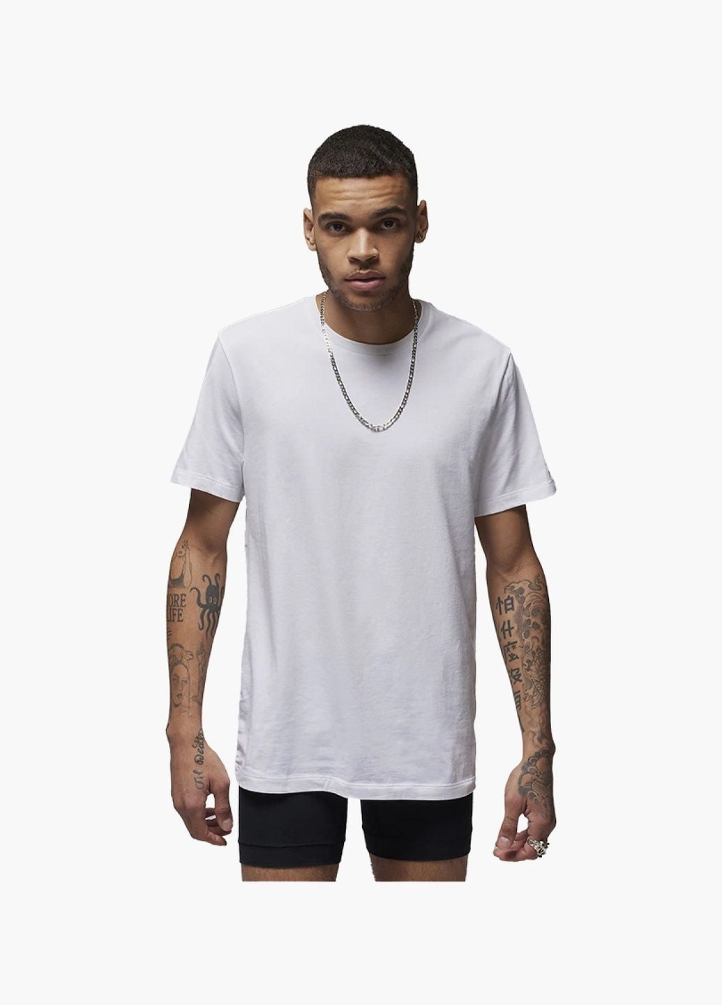 Белая футболка мужская flight base t-shirt 2-pack white jm0625-001 Air Jordan