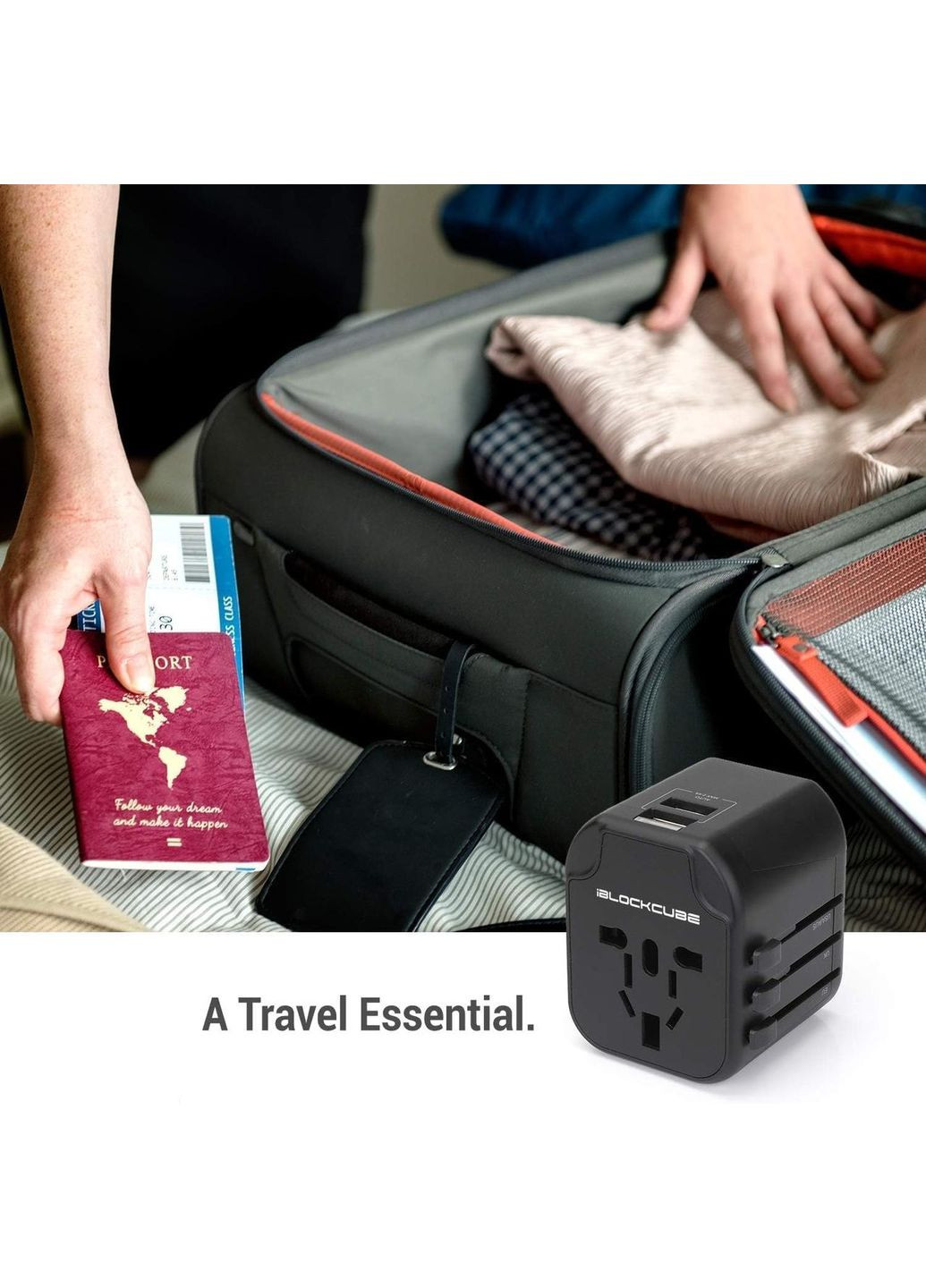 Международная универсальная туристическая розетка iBlockCube No Brand (354829046)