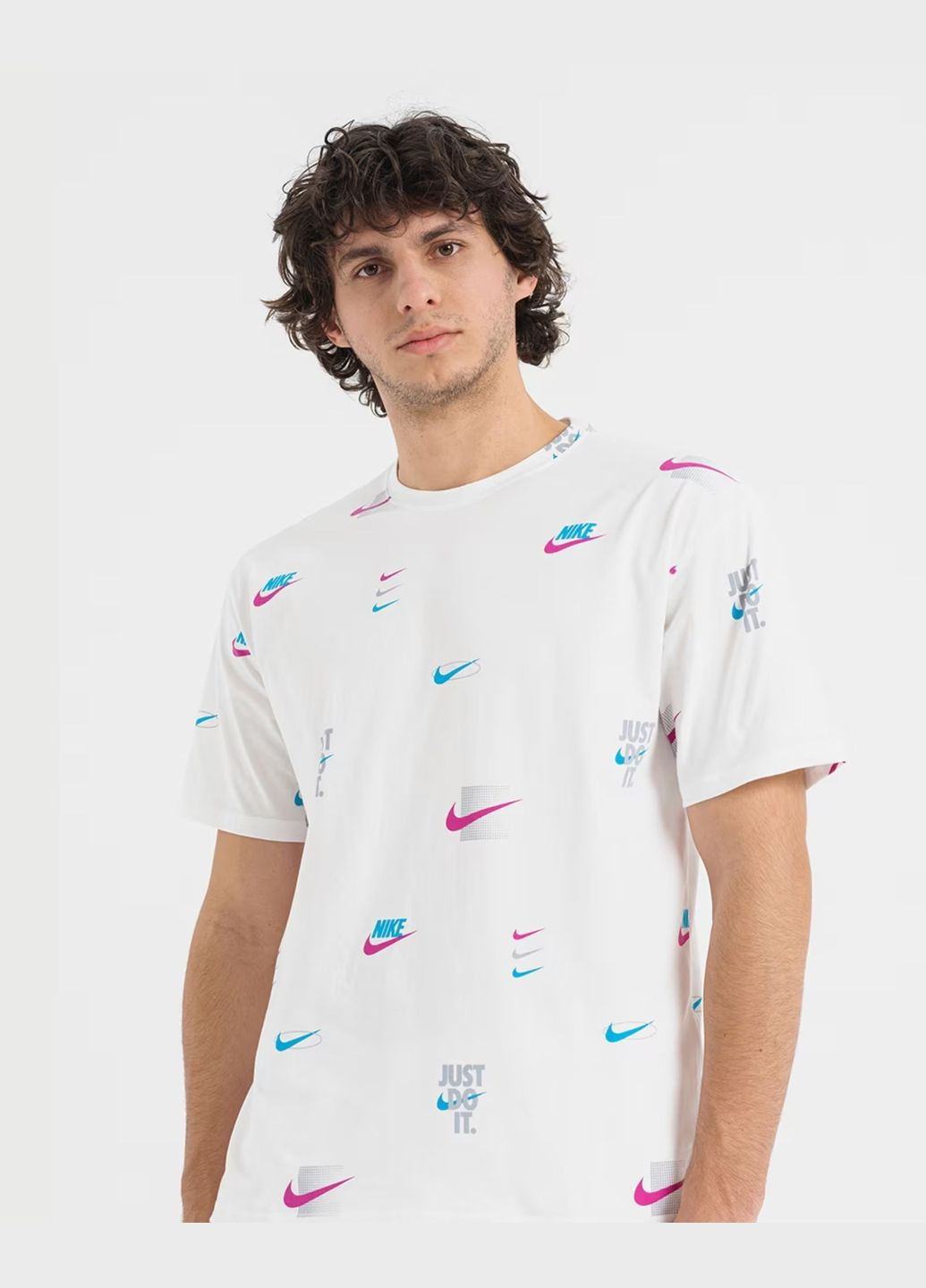 Белая футболка мужская tee m90 12mo lbr aop dz2991-100 белая Nike