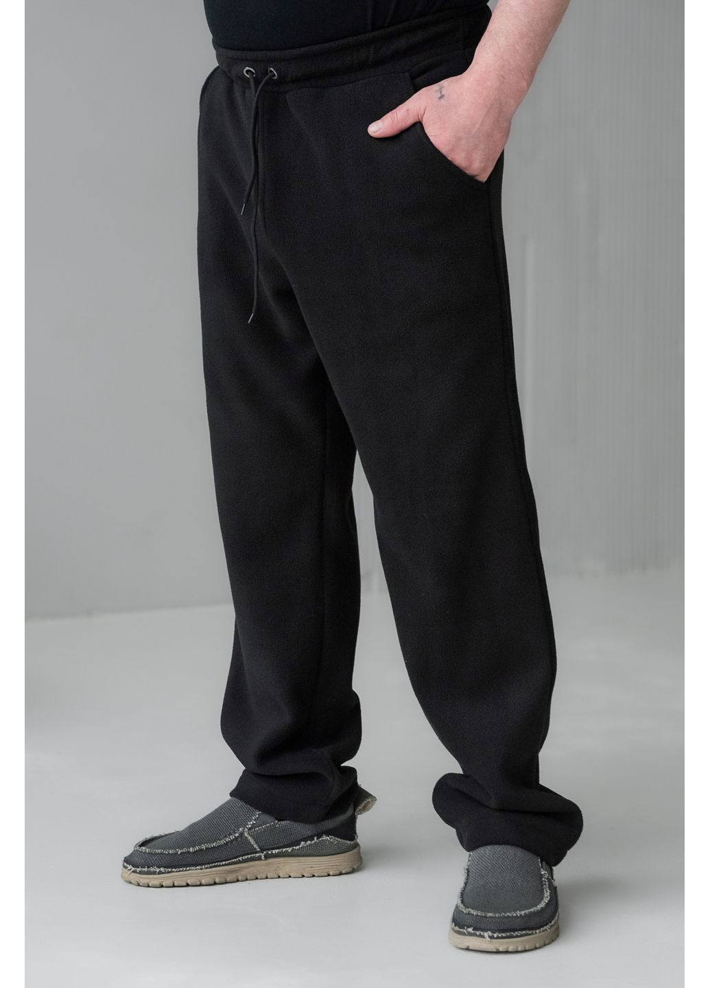 Черные повседневный зимние классические, прямые брюки Olis-Style