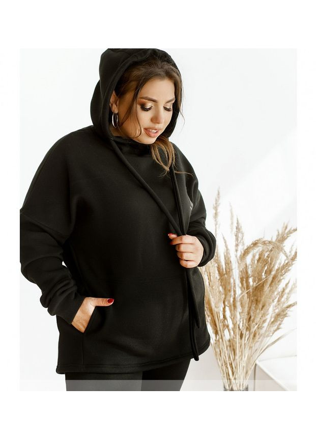 Затишний спортивний костюм жіночий для зими SF-203 Чорний, 50 Sofia (267809784)