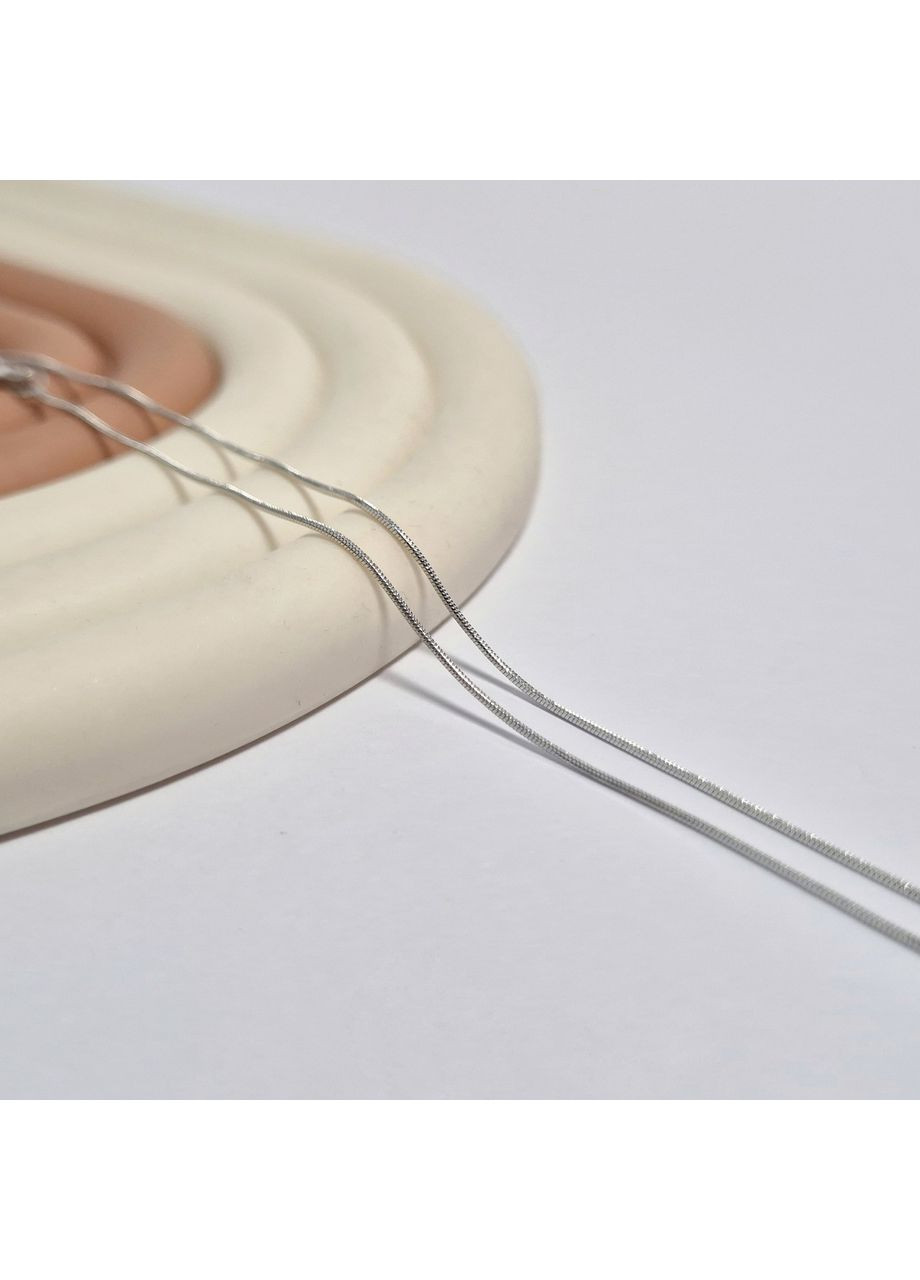 Срібний Ланцюжок круглий Снейк см срібло 925 проби Родоване 1.90г 255р1/45 No Brand (313654517)