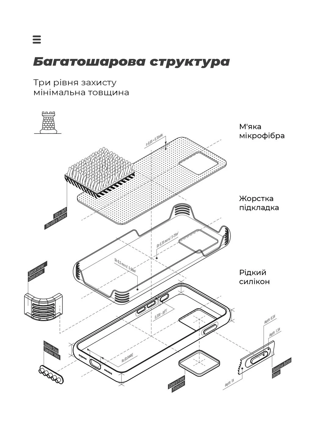 Чехол ICON для Xiaomi Redmi Note 15 Pro 5G Camera cover Winter Blue (ARM89822) ArmorStandart (380499568)