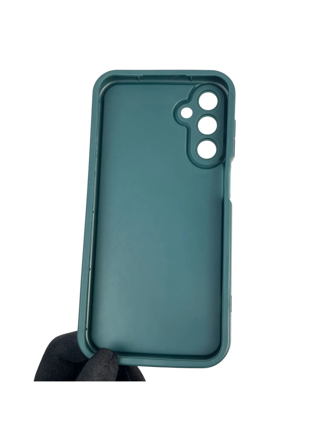 Чохол силіконовий Soft Touch з 3D принтом жіночим для Galaxy A15 (SM-A155M) темно-зелений (Повний захист камери) Samsung (373670612)