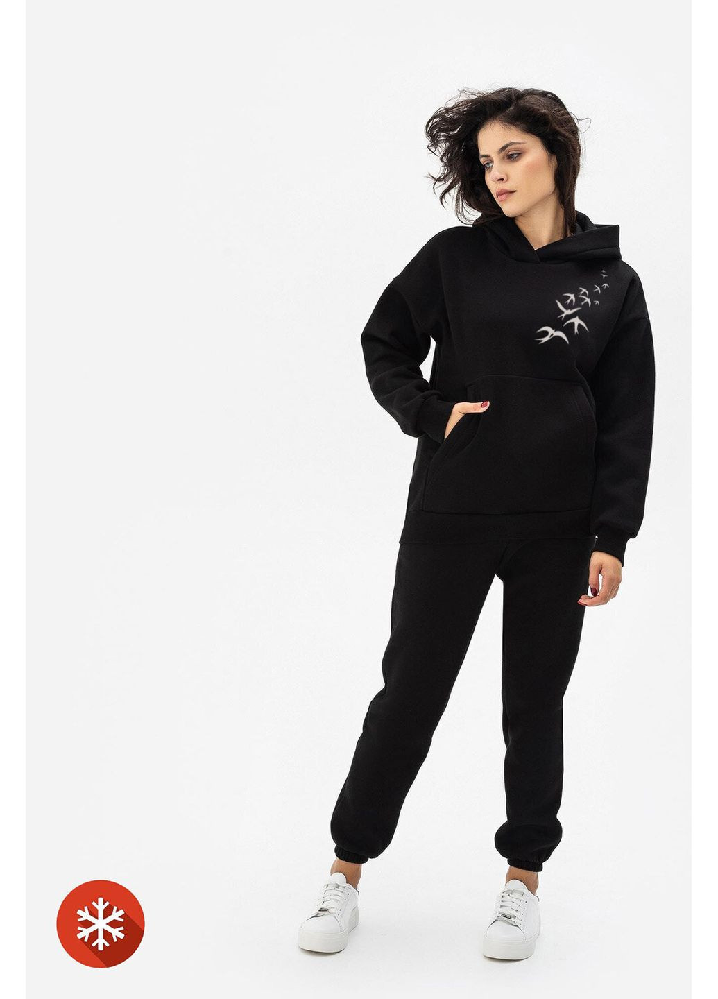 Худи MILLI "Ласточки", черное Garne (368765045)