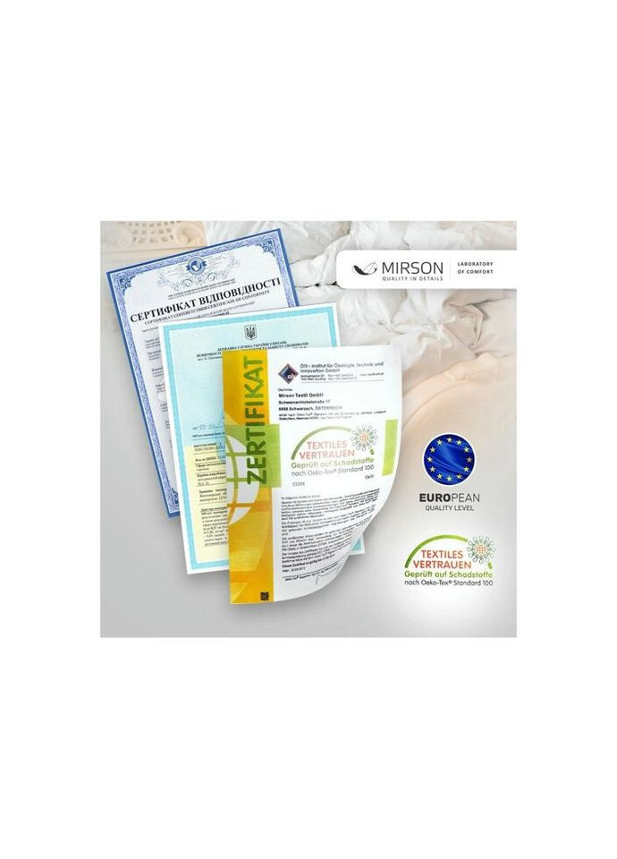 Одеяло пуховое Raffaello 052 зима 220x240 см (2200005895047) Mirson (315027952)