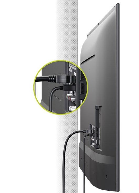 Кабель монітора сигнальний HDMI M/M (тато/тато) 1.5m HS+HEC+ARC 4K@30Hz D=4.0mm Slim Goobay (369646096)