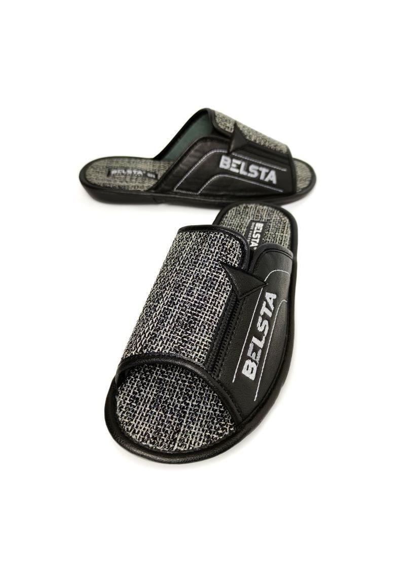 Тапочки кімнатні чоловічі сірі з відкритим носком 514 Белста (257108023)