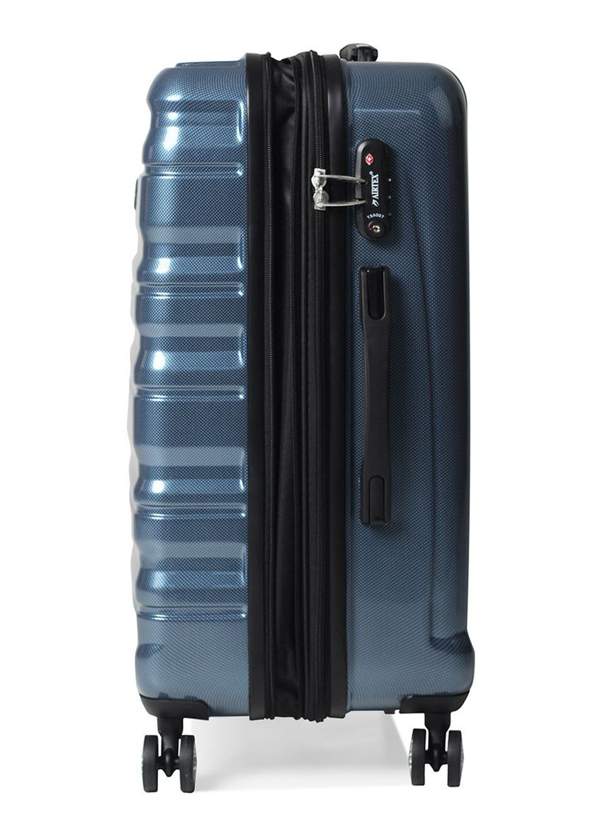 Валіза середня M полікарбонат синя 66х43х25(+5)см/76л/3.5кг AIRTEX (324801899)