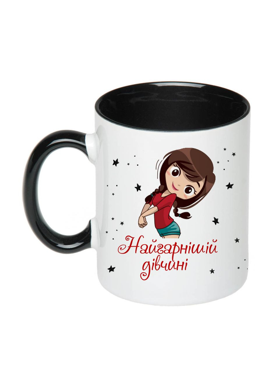 Чашка с печатью "Самой красивой девушке Анастасии, с 8 марта!" 330 мл (цвет чёрный) (23018) No Brand (322648488)