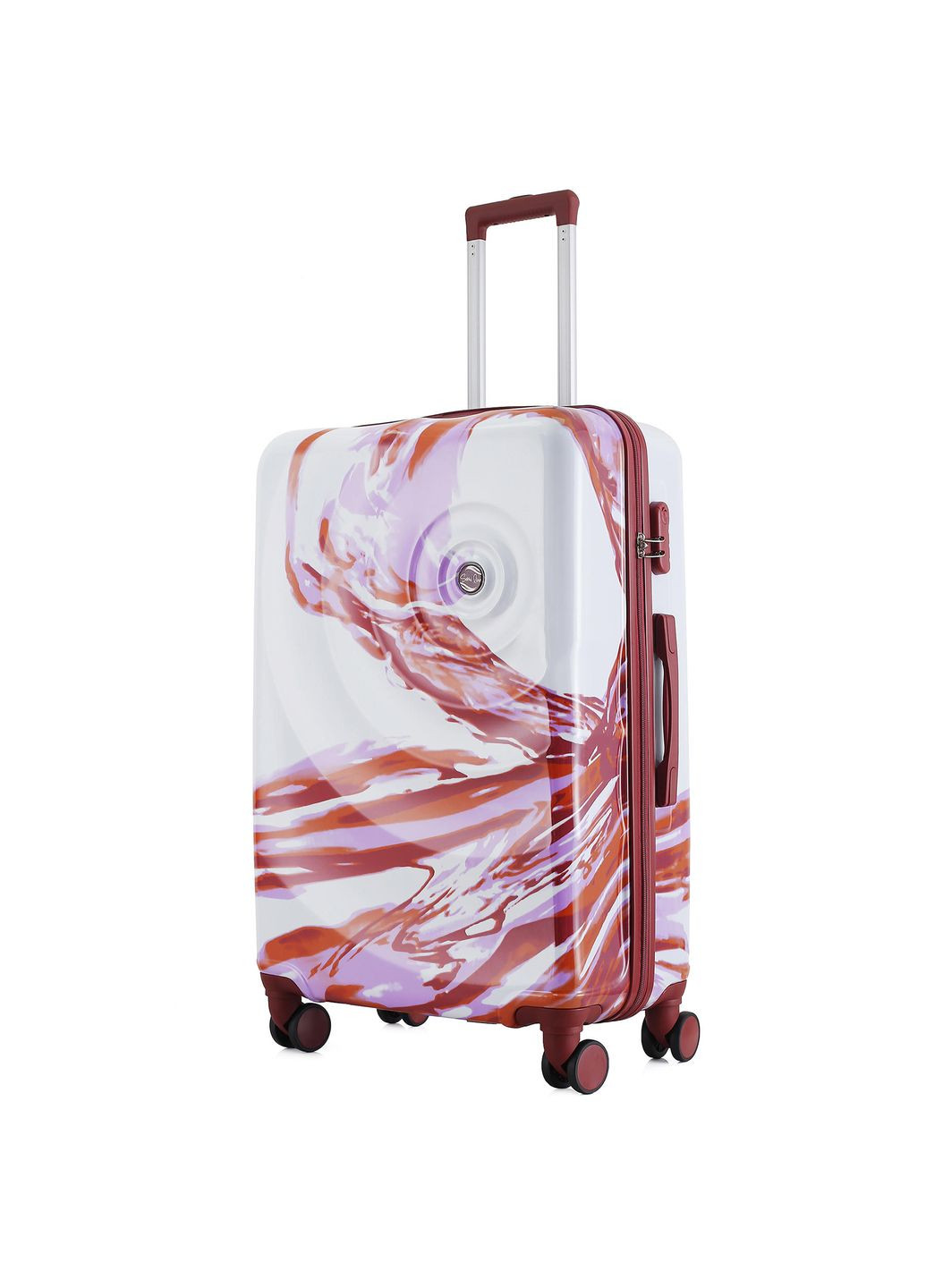 Чемодан 28" (L) White/Red Print (T5654-3) Semi Line (315937461)