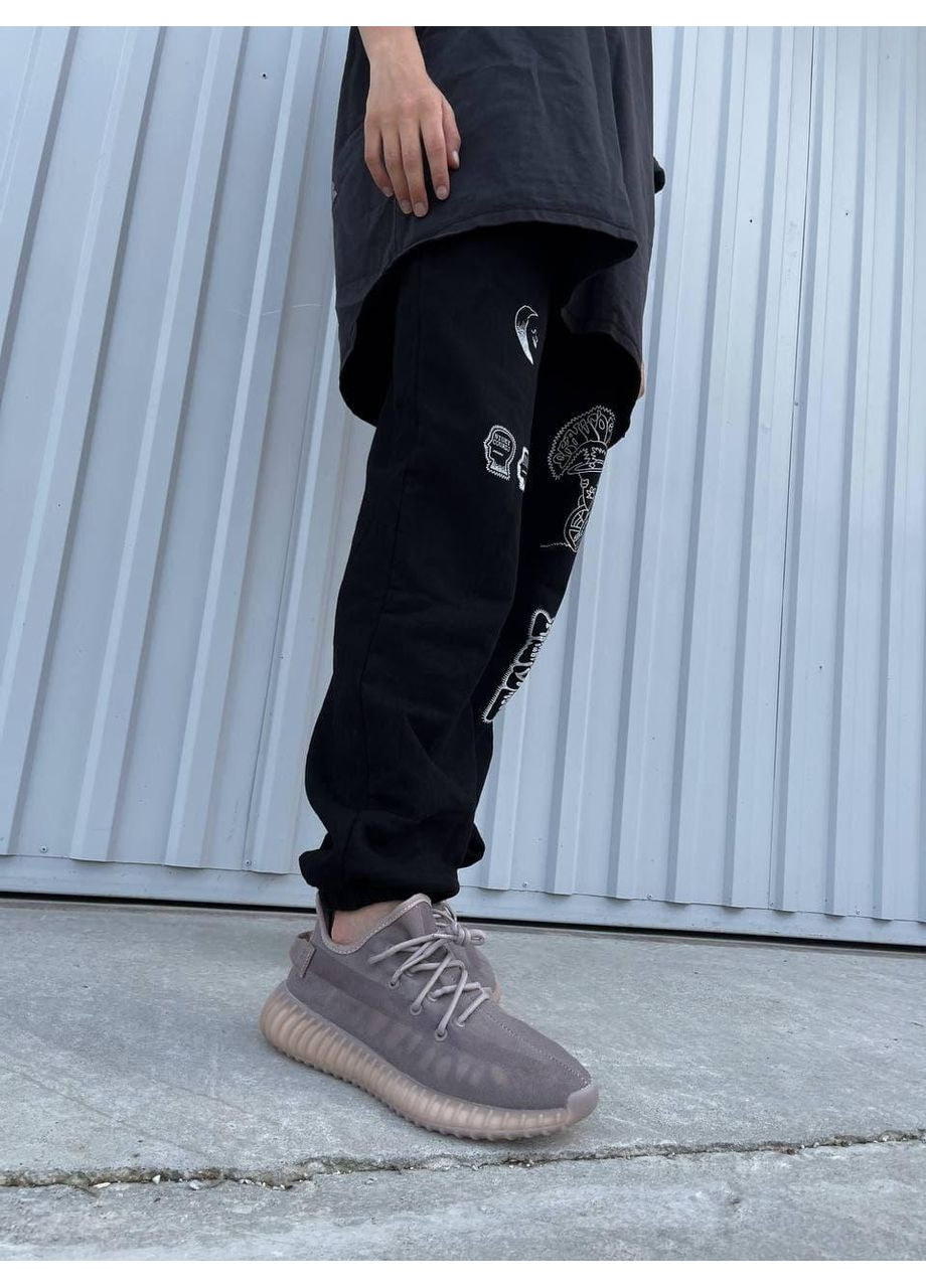 Серые демисезонные кроссовки мужские adidas yeezy boost 350 mono mist адидас изи буст No Brand