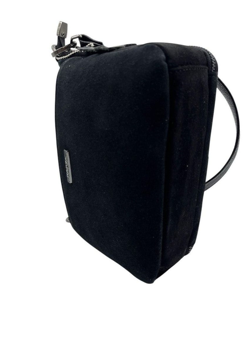 Сумка жіноча з натуральної замші чорна 5074-6 Karya (369163278)