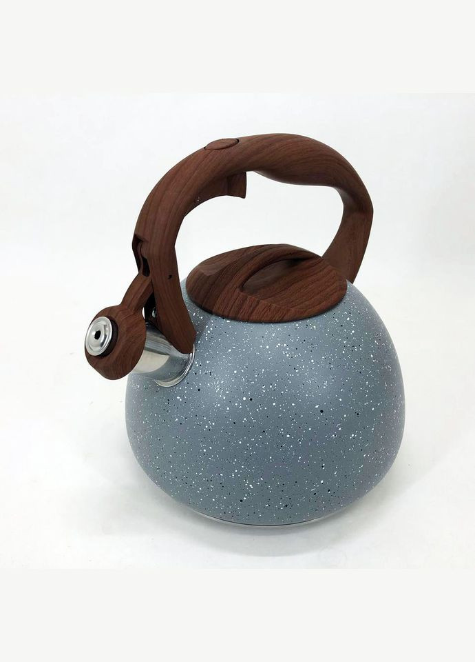 Чайник зі свистком 2,7л мармур, чайник для газової плитки Unique UN-5306 (305572112)