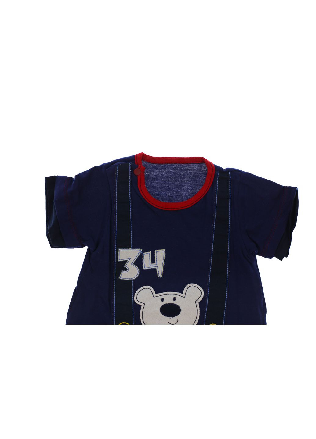 Пісочник з кепкою для хлопчика трикотажний Bear темно синій 68 см (31575) BABYKROHA (297200444)