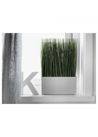 Искусственная трава в горшке ИКЕА 29*42 см IKEA (276267514)