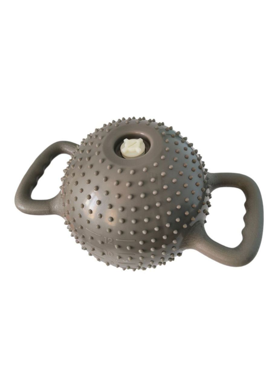 Гиря водоналивна для фітнесу 1,8-5,4 кг YJ-COC-M-СЕ шипована сіра SNS (316141325)