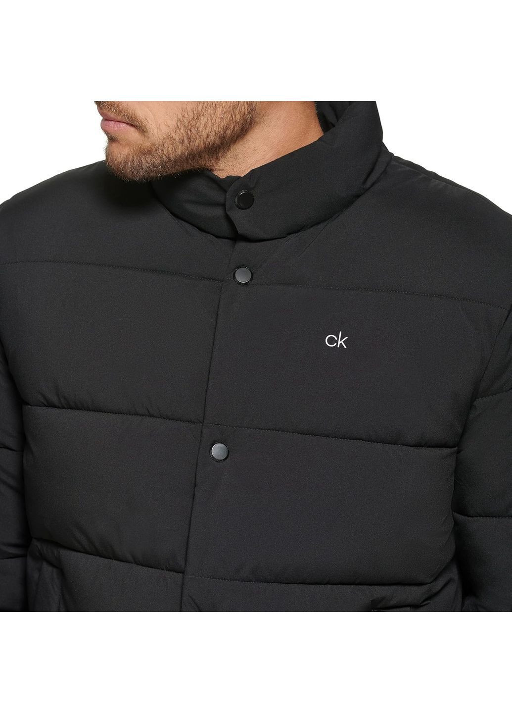 Черный демисезонный Пуховик Calvin Klein
