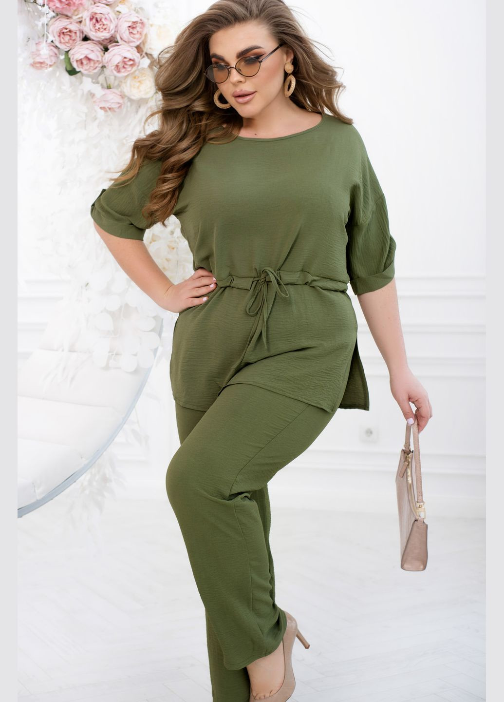 Брючний костюм з зав'язкою No Brand (289753828)