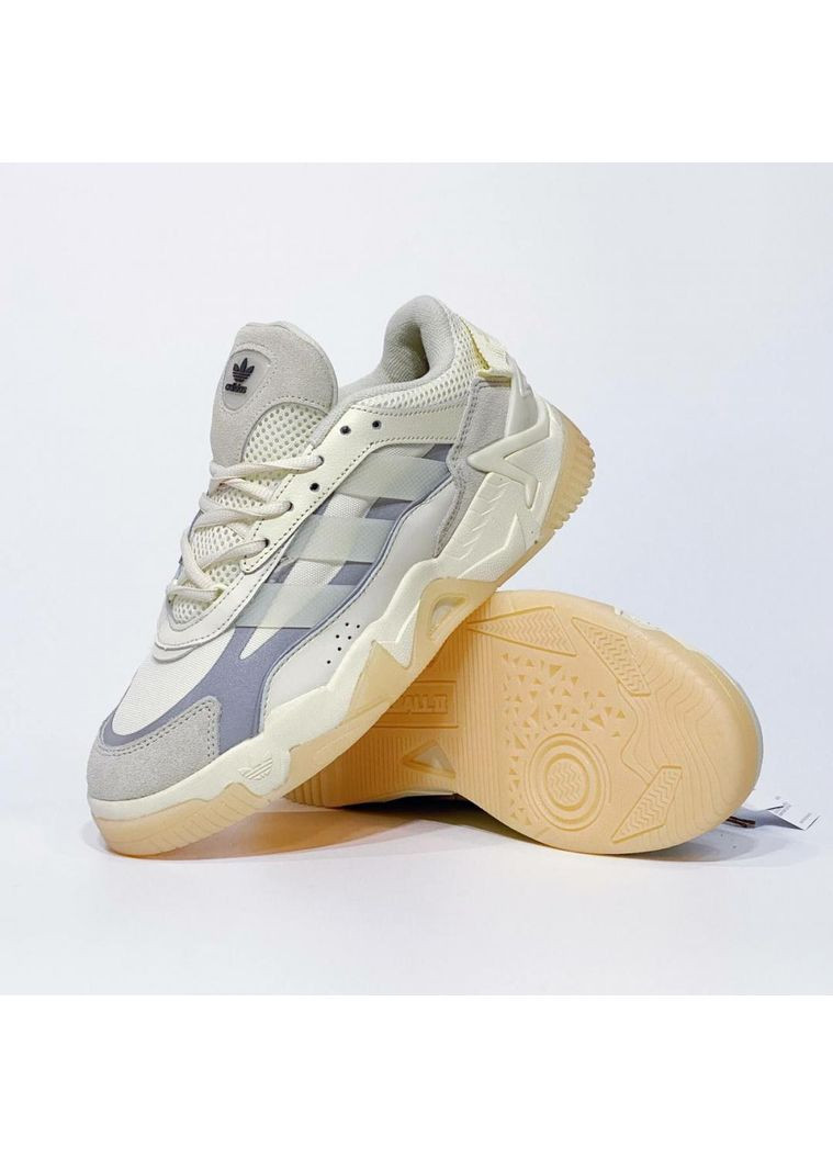 КРОССОВКИ ЖЕНСКИЕ ADIDAS NITEBALL 2 BEIGE АДИДАС НАЙТБОЛ No Brand бежевые демисезоны (368888195)