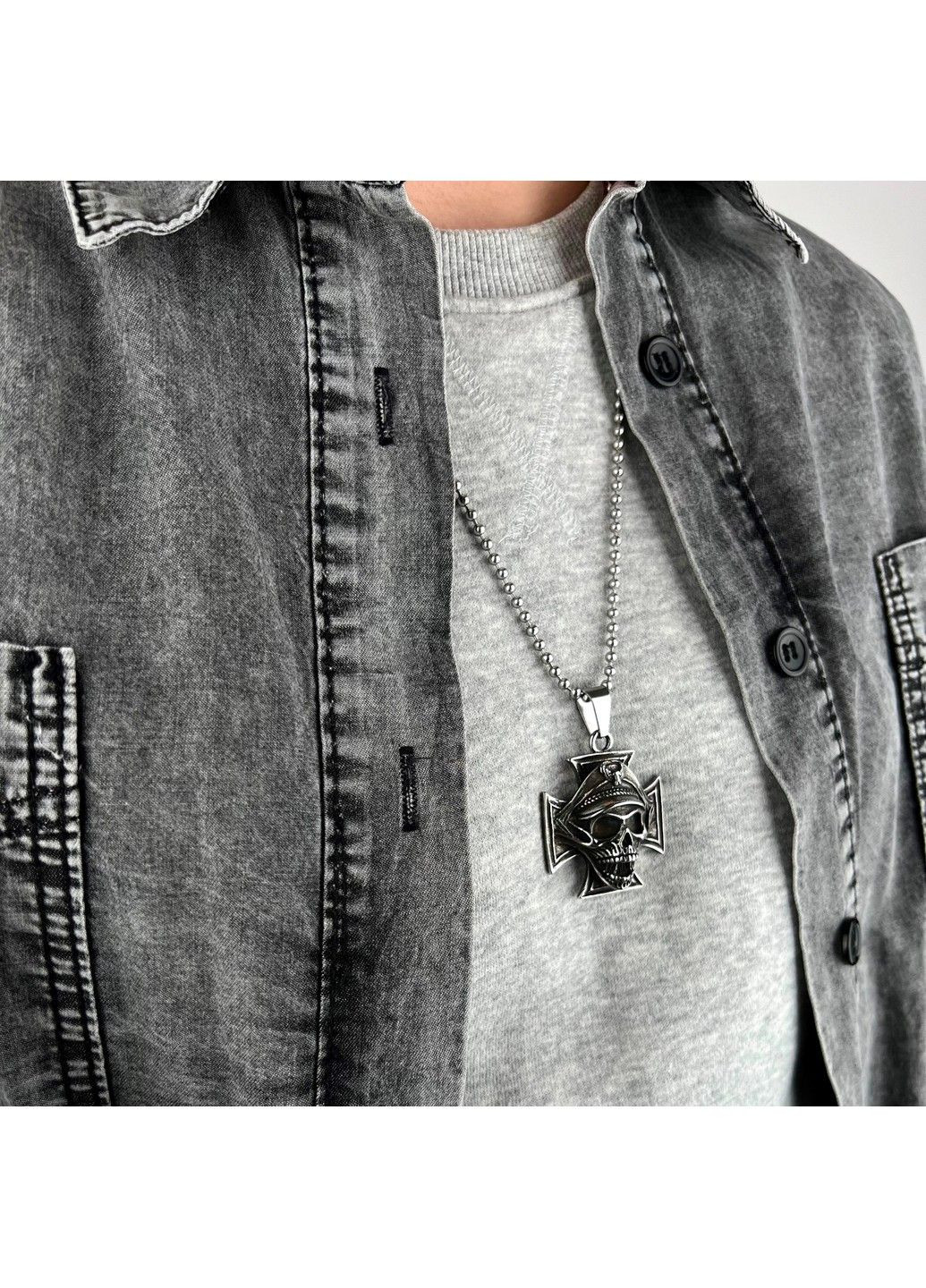 Готичний панк кулон череп з медичної сталі PS-053 No Brand (299340180)