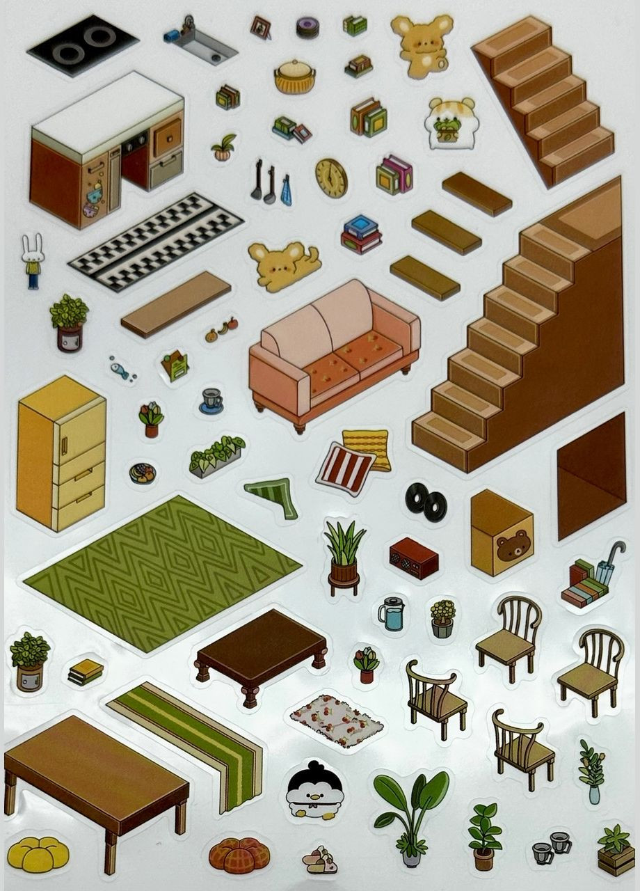 Румбокс будинок з наклейок 3D "Книгарня Зіркове світло" — антистрес, творчість, облаштуй свою кімнату No Brand (328958173)