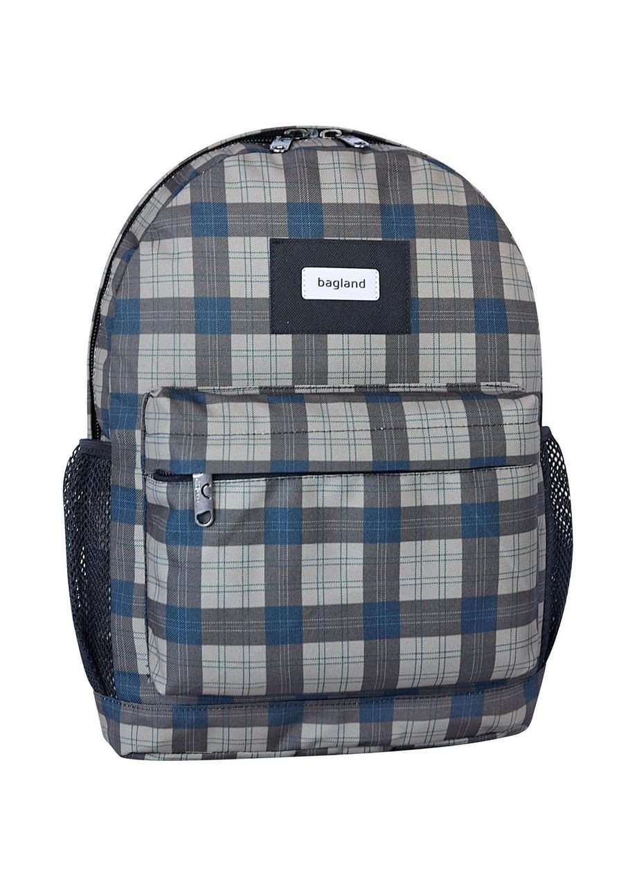 Молодежный мужской рюкзак с принтом "Клетка" 17 л текстильный 1405 (00533664) Bagland (298568654)