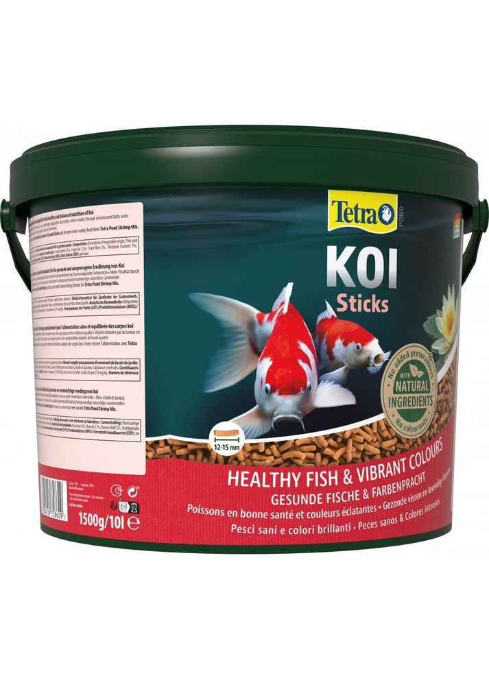 Корм Pond KOI Sticks для риб коропів кої, 10 л (гранули) Tetra (365287968)