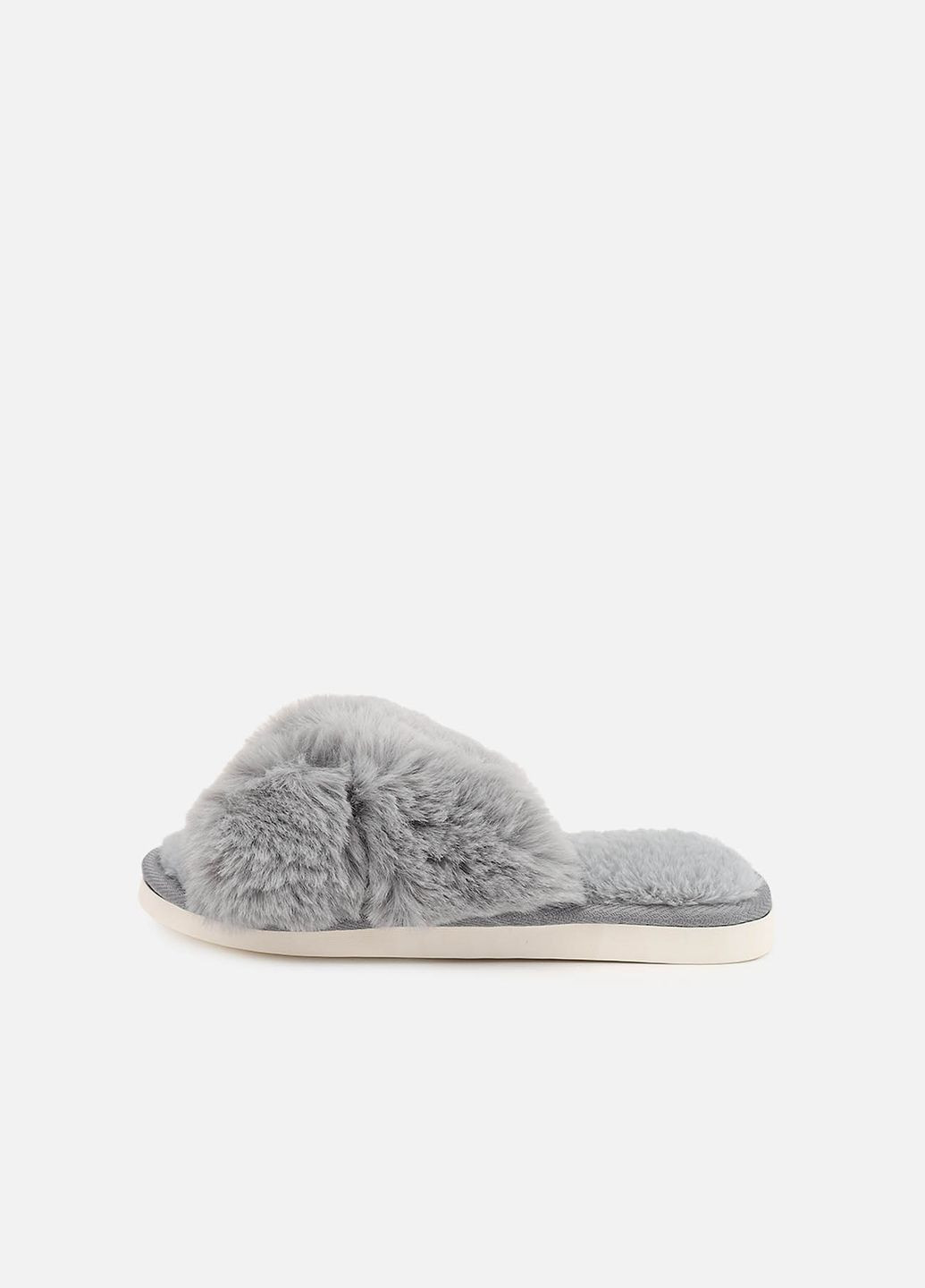 Серые тапочки домашние женские цвет серый cb-00276845 No Brand